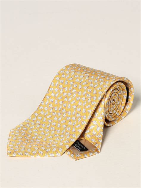 buy a yellow tie ferragamo|ferragamo men belt sale clearance.